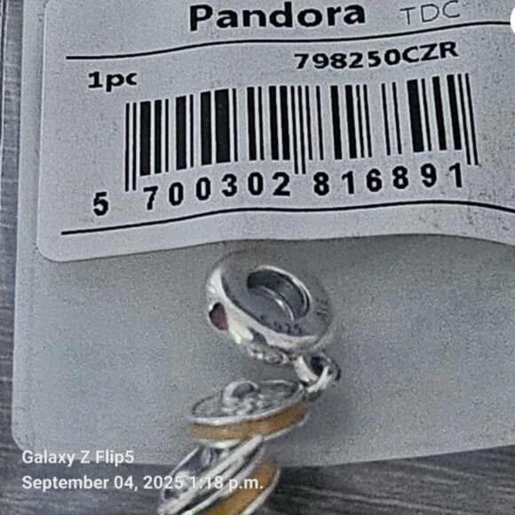 Auth Pandora Sterling Silver Retired Chinese Bao Steamer Dangle Charm 798250CZR - Picture 2 of 13